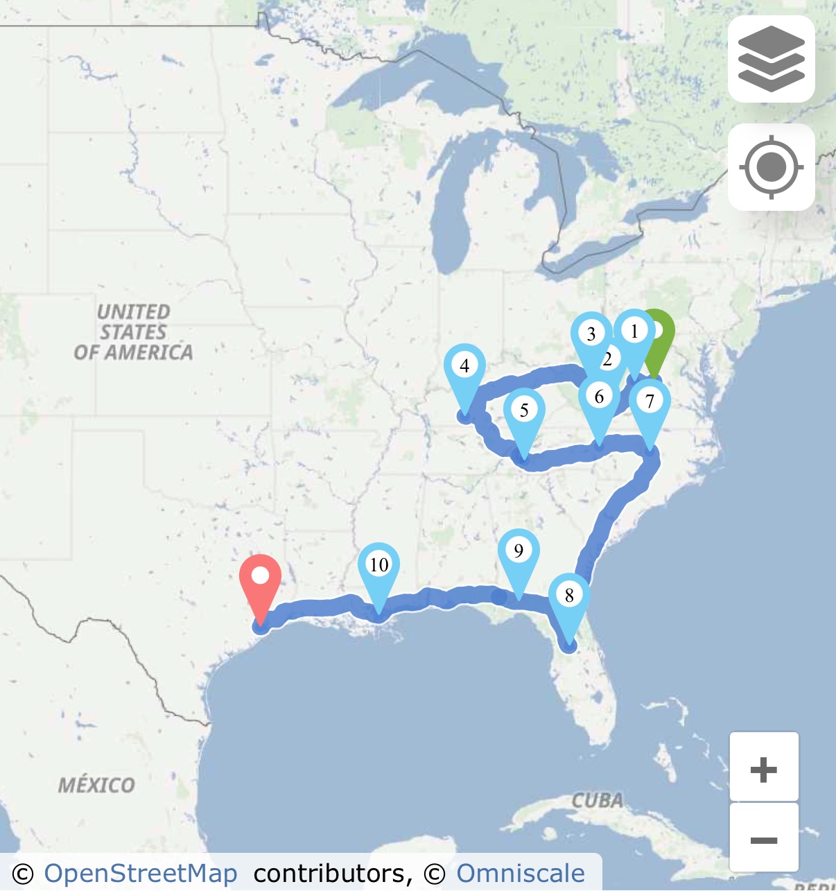 Charlottesville, VA to Houston, TX