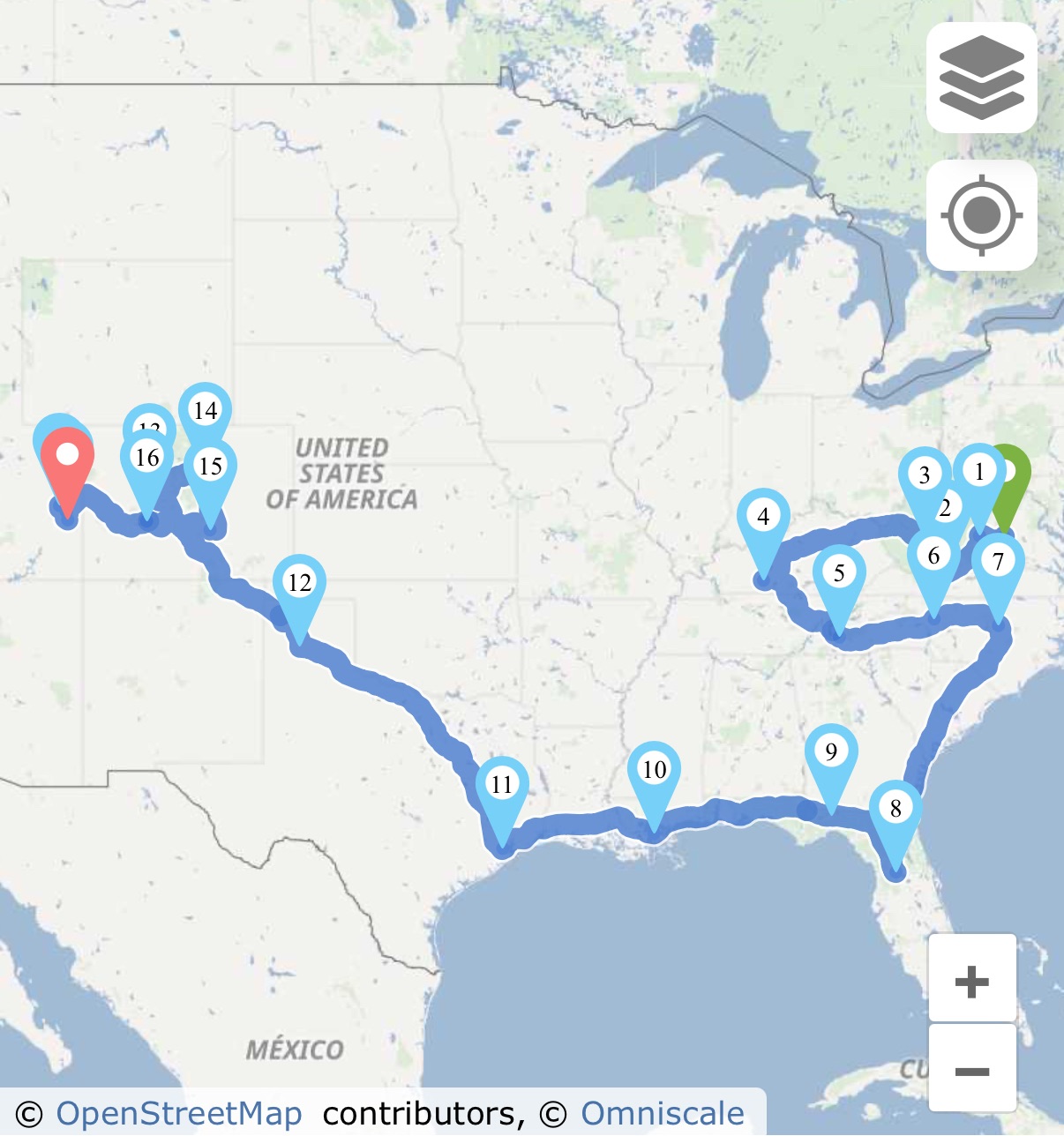 Charlottesville, VA to Moab, UT