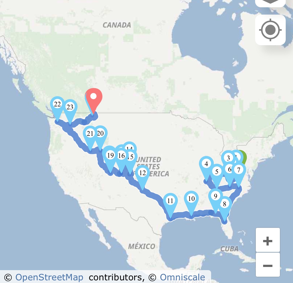 Charlottesville, VA to Glacier, MT