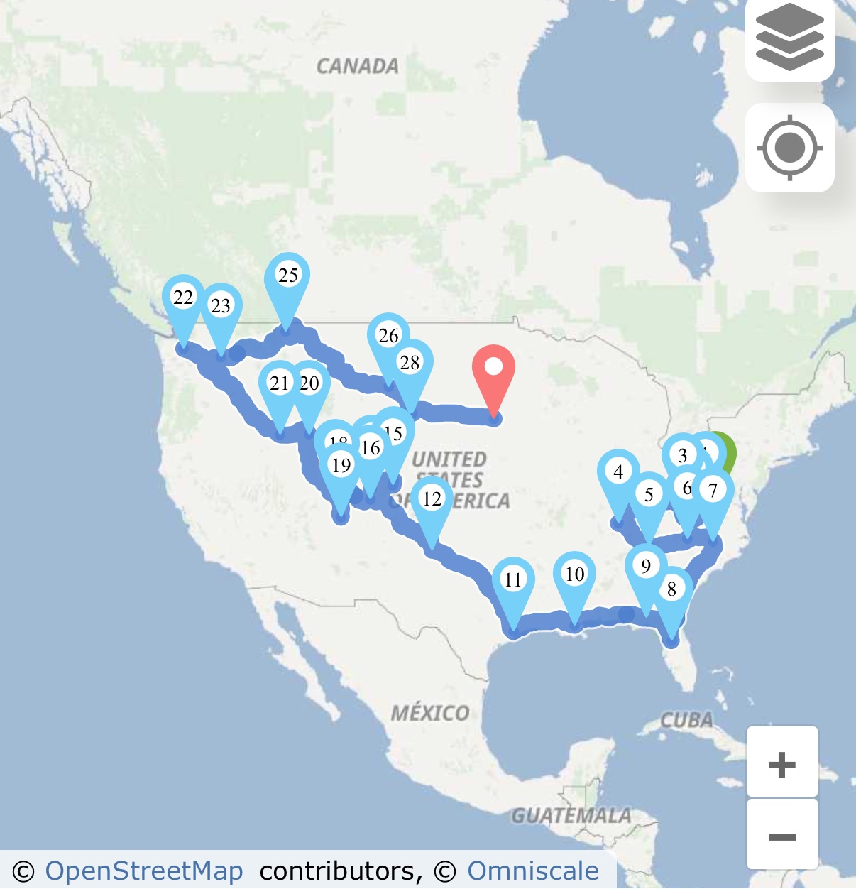 Charlottesville, VA to Sioux Falls, SD